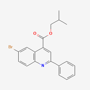 2-Methylpropyl 6-bromo-2-phenylquinoline-4-carboxylate