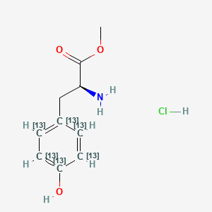 methyl (2S)-2-amino-3-(4-hydroxy(1,2,3,4,5,6-13C6)cyclohexa-1,3,5-trien-1-yl)propanoate;hydrochloride