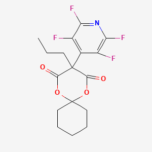 3-(Perfluoropyridin-4-yl)-3-propyl-1,5-dioxaspiro[5.5]undecane-2,4-dione