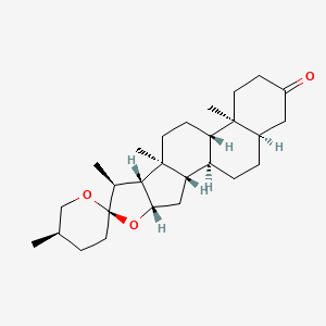 molecular formula C27H42O3 B1205523 菝葜皂甙元 CAS No. 512-07-2
