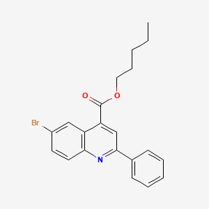 Pentyl 6-bromo-2-phenylquinoline-4-carboxylate