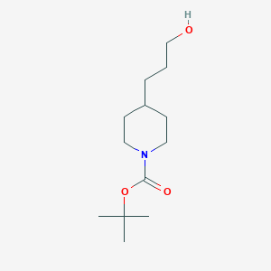 molecular formula C13H25NO3 B120554 4-(3-hydroxypropyl)pipéridine-1-carboxylate de tert-butyle CAS No. 156185-63-6