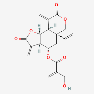 molecular formula C19H20O7 B1205544 Vernodalin CAS No. 21871-10-3
