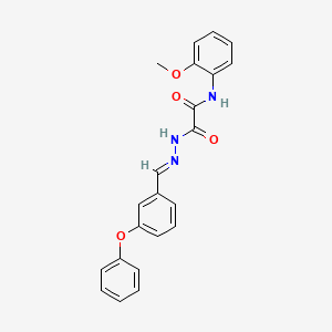 N-(2-Methoxyphenyl)-2-oxo-2-(2-(3-phenoxybenzylidene)hydrazino)acetamide