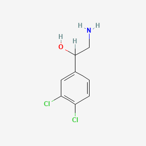 molecular formula C8H9Cl2NO B1205566 α-(氨甲基)-3,4-二氯苄醇 CAS No. 3567-82-6