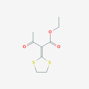 Ethyl 2-(1,3-dithiolan-2-ylidene)-3-oxobutanoate