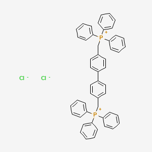 Triphenyl-[[4-[4-(triphenylphosphaniumylmethyl)phenyl]phenyl]methyl]phosphonium dichloride