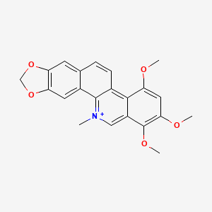 molecular formula C22H20NO5+ B1205590 车厘子碱 