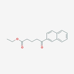 molecular formula C17H18O3 B012056 Ethyl 5-(2-naphthyl)-5-oxovalerate CAS No. 109089-73-8