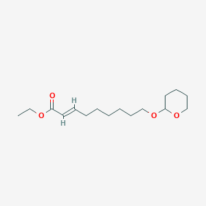 Ethyl 9-(2-tetrahydropyranyloxy)-2-nonenoate