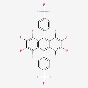 1,2,3,4,5,6,7,8-Octafluoro-9,10-bis[4-(trifluoromethyl)phenyl]anthracene