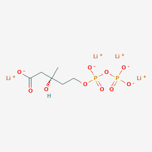 tetralithium;(3R)-3-hydroxy-3-methyl-5-[oxido(phosphonatooxy)phosphoryl]oxypentanoate