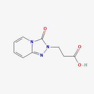 molecular formula C9H9N3O3 B1205645 3-{3-氧代-2H,3H-[1,2,4]三唑并[4,3-a]吡啶-2-基}丙酸 CAS No. 53304-46-4