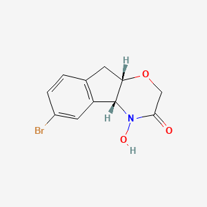 (4aR,9aS)-6-Bromo-4-hydroxy-4,4a,9,9a-tetrahydroindeno[2,1-b][1,4]oxazin-3(2H)-one