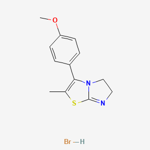 3-(4-Methoxyphenyl)-2-methyl-5,6-dihydroimidazo[2,1-b][1,3]thiazole hydrobromide