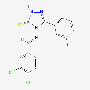 4-((3,4-Dichlorobenzylidene)amino)-5-(m-tolyl)-4H-1,2,4-triazole-3-thiol