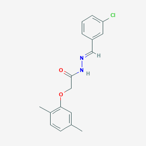 N'-[(E)-(3-chlorophenyl)methylidene]-2-(2,5-dimethylphenoxy)acetohydrazide