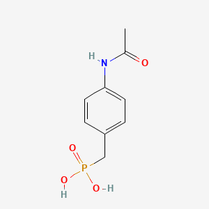 molecular formula C9H12NO4P B1205677 4-(Acetylamino)benzylphosphonate CAS No. 80434-81-7