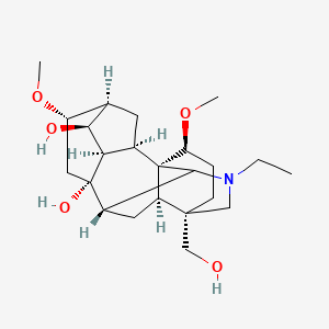 molecular formula C23H37NO5 B1205700 Cammaconine 