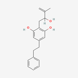 molecular formula C19H22O3 B1205703 Glepidotin C CAS No. 126026-25-3