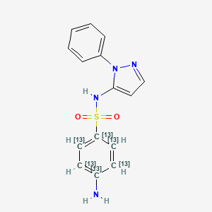 Sulfaphenazole 13C6 (sulfanilamide ring 13C6)