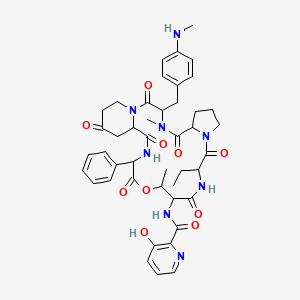 molecular formula C44H52N8O10 B1205706 普利司他霉素 IB 