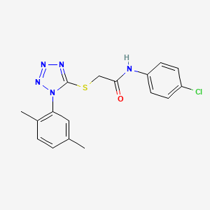 N-(4-chlorophenyl)-2-{[1-(2,5-dimethylphenyl)-1H-tetrazol-5-yl]sulfanyl}acetamide