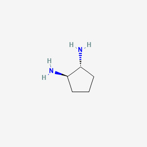 molecular formula C5H12N2 B1205725 (1R,2R)-Cyclopentane-1,2-diamine CAS No. 3145-88-8