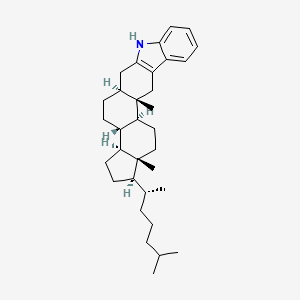 molecular formula C33H49N B1205727 1'H-5alpha-Cholest-2-eno(3,2-b)indole CAS No. 4356-25-6