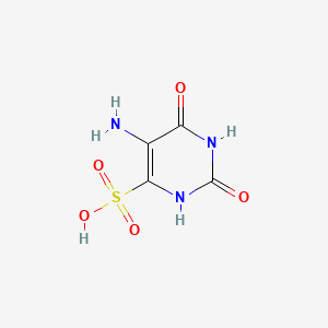 molecular formula C4H5N3O5S B1205728 5-Amino-2,6-dihydroxy-4-pyrimidinesulfonic acid CAS No. 6953-45-3
