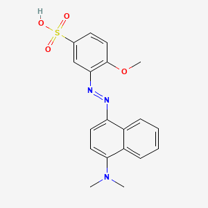 Benzenesulfonic acid, 3-((4-(dimethylamino)-1-naphthalenyl)azo)-4-methoxy-