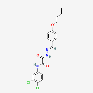 N'-[(E)-(4-butoxyphenyl)methylideneamino]-N-(3,4-dichlorophenyl)oxamide