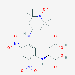 B1205743 1-N-(2,2,6,6-Tetramethyl-1-oxyl-4-piperidinyl) 5-N-(1-aspartate)-2,4-dinitrobenzene CAS No. 66920-38-5