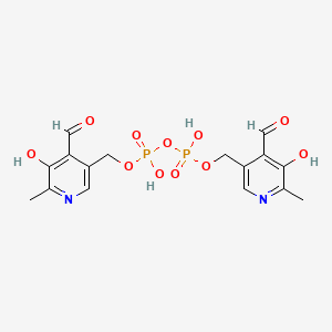 B1205753 Bis[(4-formyl-5-hydroxy-6-methylpyridin-3-yl)methyl] dihydrogen diphosphate CAS No. 67279-83-8