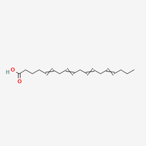 molecular formula C18H28O2 B1205755 Octadeca-5,8,11,14-tetraenoic acid 