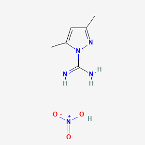 B1205758 3,5-Dimethylpyrazole-1-carboxamidine nitrate CAS No. 22907-04-6