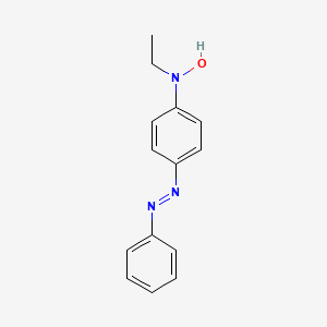 molecular formula C14H15N3O B1205759 N-Hydroxy-N-ethyl-4-aminoazobenzene CAS No. 58989-02-9