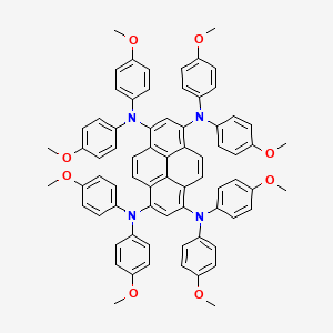 molecular formula C72H62N4O8 B12057669 N1,N1,N3,N3,N6,N6,N8,N8-Octakis(4-methoxyphenyl)-1,3,6,8-pyrenetetramine 