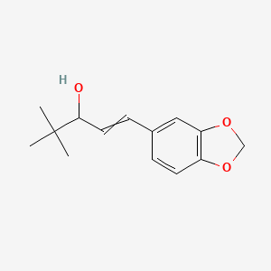 molecular formula C14H18O3 B1205769 司替戊醇 CAS No. 137767-55-6