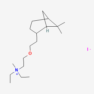 B1205770 Diethyl(2-(2-(6,6-dimethyl-2-norpinyl)ethoxy)ethyl)methylammonium iodide CAS No. 53251-92-6