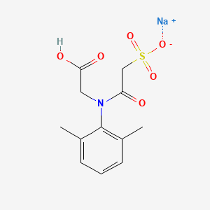 molecular formula C12H14NNaO6S B12057854 sodium;2-[N-(carboxymethyl)-2,6-dimethylanilino]-2-oxoethanesulfonate 