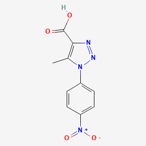 molecular formula C10H8N4O4 B12057883 5-methyl-1-(4-nitrophenyl)-1H-1,2,3-triazole-4-carboxylic acid 