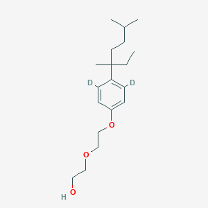 molecular formula C19H32O3 B12057898 4-(3,6-Dimethyl-3-heptyl)phenol-3,5-d2 diethoxylate CAS No. 1173021-42-5