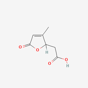B1205806 4-Carboxymethyl-3-methylbut-2-en-1,4-olide CAS No. 6307-98-8