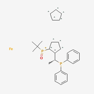 (SP)-1-[(R)-tert-Butylphosphinoyl]-2-[(R)-1-(diphenylphosphino)ethyl]ferrocene, 97%