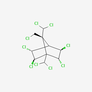 molecular formula C10H9Cl9 B1205812 2,3,5,6,8,8,9,10,10-Nonachlorobornane CAS No. 66860-80-8