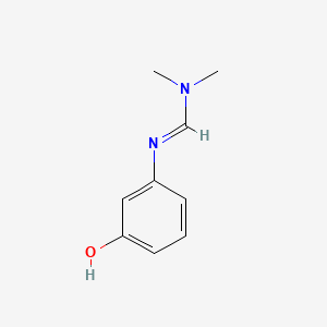molecular formula C9H12N2O B1205817 N'-(3-Hydroxyphenyl)-N,N-dimethylformamidine CAS No. 25635-97-6