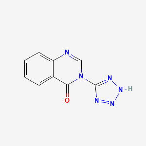 molecular formula C9H6N6O B1205820 3-(1H-Tetrazol-5-yl)-4(3H)-quinazolinone CAS No. 87693-08-1