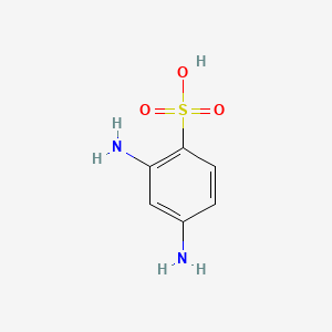 molecular formula C6H8N2O3S B1205823 2,4-二氨基苯磺酸 CAS No. 88-63-1