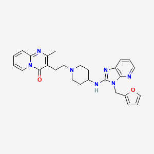 molecular formula C27H29N7O2 B1205832 Barmastine CAS No. 99156-66-8